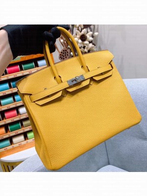 Hermes Birkin 25cm Bag in Original Togo Leather Yellow
