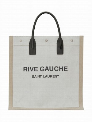 Saint Laurent Rive Gauche N/S Shopping Bag 631682 Cream