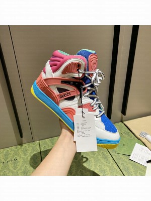 Gucci Unisex Basket High-Top Sneakers 03 2021 Collection
