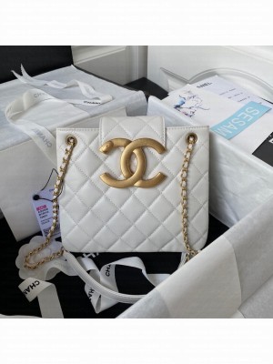 Chanel SMALL MESSENGER BAG AS4596 WHITE