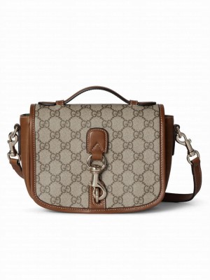 Gucci GG Emblem Mini Shoulder Bag 815211 Coffee