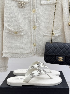 Chanel Flat Slide Thong Sandals 2025 10