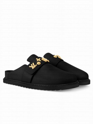 Louis Vuitton Unisex LV Cosy Flat Comfort Clog 1ADACR Black