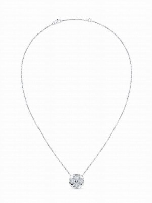 Louis Vuitton Diamond Blossom Sun Pendant Q93630 Silver