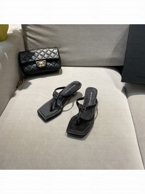 Alexander Wang 60mm Flip flops black sandals