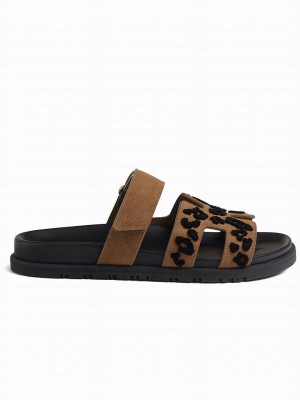 Hermes Unisex Chypre Sandal Coffee