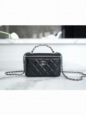 CHANEL 23K CLUTCH WITH CHAIN AP3768 black