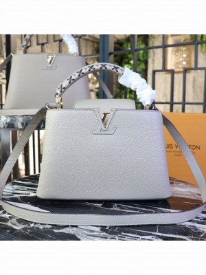 Louis Vuitton CAPUCINES PM M52388 light gray