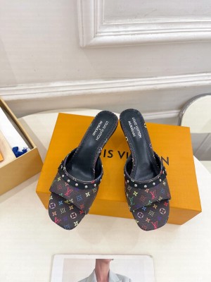 Louis Vuitton 1AGWTE LV x TM 6AM Monogram Black Mule 2025