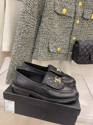 Chanel 3cm Quilting CC Loafers G36646 Black Spring 2022 Collection