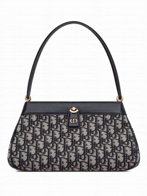 Christian Dior Medium Dior Key Bag Dark Blue