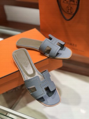 Hermes Oran Flat slippers in epsom leather 025 2021 Collection