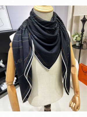 Hermes Women's Pique Sellier Scarf Black
