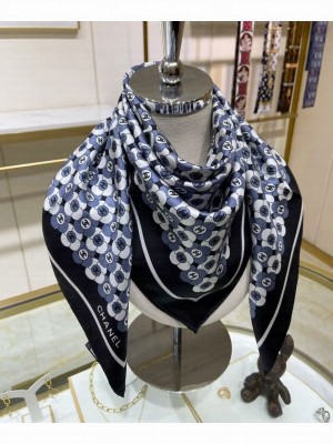 Chanel Women's Square Scarf Black