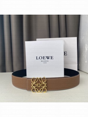 Loewe Reversible Width 38mm Leather Belt With Anagram Buckle 033