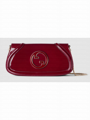 GUCCI BLONDIE SMALL SHOULDER BAG 814952 Rosso Ancora red