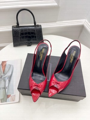 Saint Laurent 10cm Patent Leather Sandals 2022 Collection 017