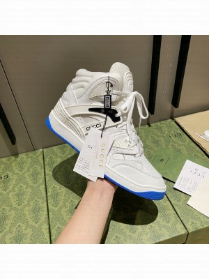 Gucci Unisex Basket High-Top Sneakers 01 2021 Collection