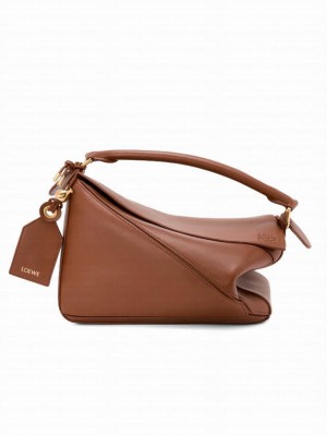 Loewe Small Featherlight Puzzle Bag Coffee