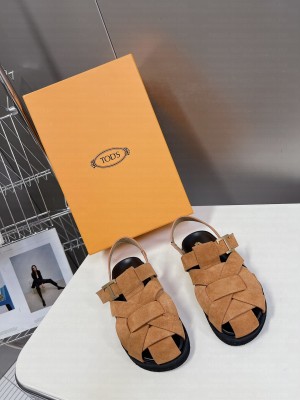 Tod's T Timeless Sandals Brown