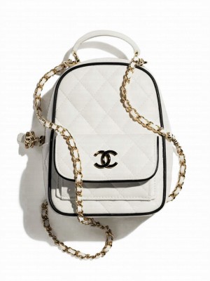 Chanel Mini Backpack AP4514 White