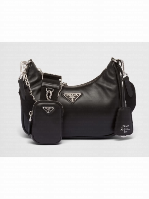 Prada Padded nappa-leather Prada Re-Edition 2005 shoulder bag 1BH204 black