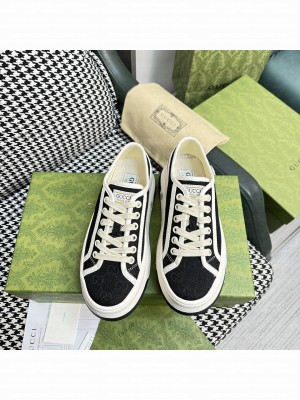 Gucci GG Embroidered Low-top Platform Sneakers 5cm 2023 02