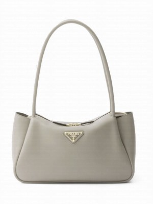 Prada Darling medium leather shoulder bag Gray