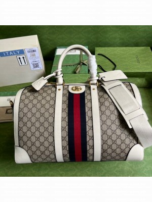 Gucci Jumbo GG large duffle bag 696039 white