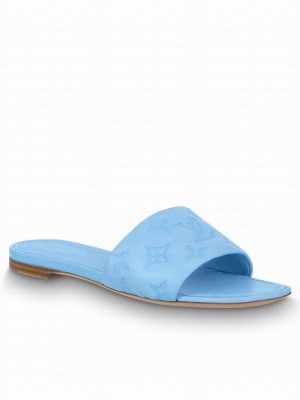 Louis Vuitton Women's Revival Flat Mules Light Blue