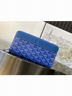Goyard Matignon GM Wallet Blue