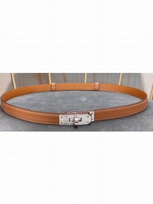 Hermes Width 1.7cm Epsom Calfskin Belt Brown