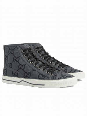 Gucci Men's Tennis 1977 High-Top Sneaker 771463 Dark Gray