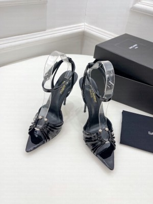 Saint Laurent 10cm Patent Leather Sandals 2022 Collection 08