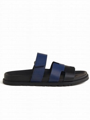 Hermes Unisex Chypre Sandal Dark Blue