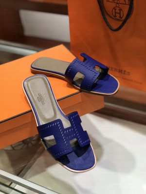 Hermes Oran Flat slippers in epsom leather 013 2021 Collection