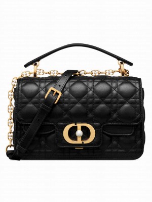 Christian Dior Small Dior Jolie Top Handle Bag Black