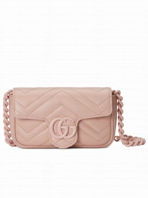 Gucci GG Marmont Belt Bag 699757 Pink