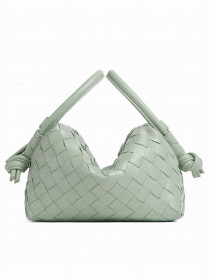 Bottega Veneta Small Loop Cross-Body Bag Green