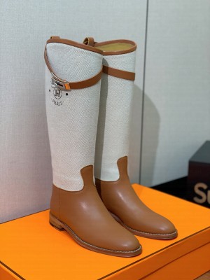 Hermes Women's Jumping Boot Brown