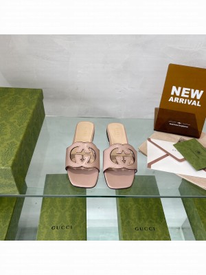 Gucci Women's Interlocking G cut-out slide sandal Collection 011