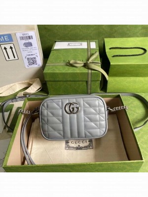 Gucci GG Marmont mini shoulder bag 634936 Dark grey