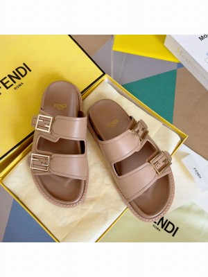 Fendi Feel Unisex Flat Slide Sandals 06