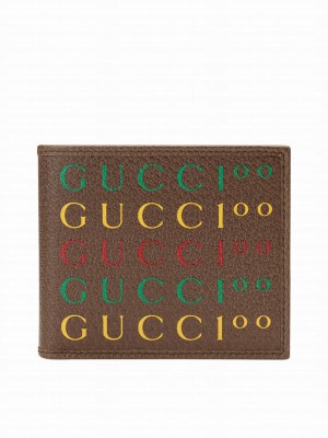 Gucci 100 Wallet 676238 Dark Coffee
