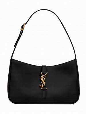 Saint Laurent Le 5 A 7 Hobo Bag In Smooth Leather 6572282 Black