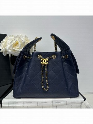 CHANEL 25 SMALL HANDBAG AS5293 dark blue