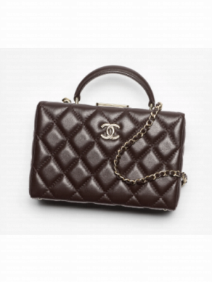 CHANEL SMALL BOX BAG AS5167 Dark Brown