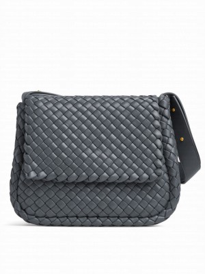 Bottega Veneta Cobble Shoulder Bag 709418 Gray