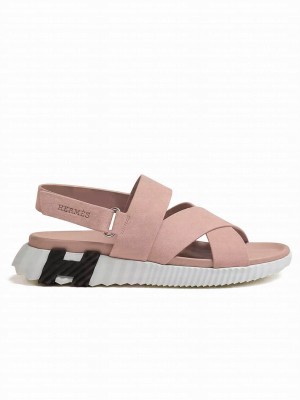 Hermes Unisex Electric Sandal Peachblow