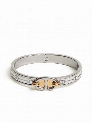 Hermes Women's Mini Clic Chaine D Ancre Farandole Bracelet White